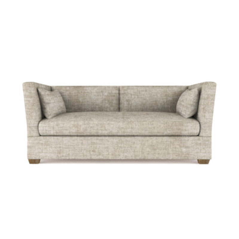 Rivington Flare Square Track-Arm Sofa, Weathered, 31" H x 84" W x 37" D, Box Weave Linen Graphite