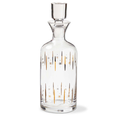 Starlight Decanter Gold Glass Everyday 42 Oz