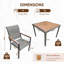 Ensemble de chaises de salle à manger gris-522183873