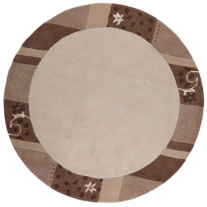 Jadyn Hand Tufted Beige Rug, Round 200cm