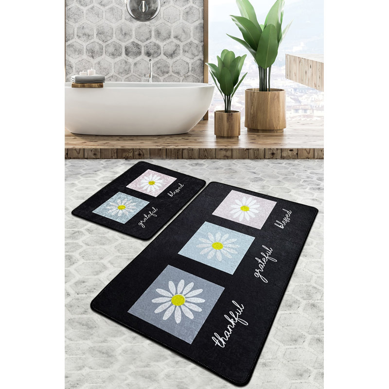 Tapis pour salle de bain Cecili, L 24 po x L 39 po