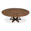 Tower Round Solid Oak Dining Table-1187933850