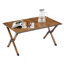Table pliante d'extérieur 1 pièce, table rectangulaire en aluminium légère pour rouler à l'intérieur, en plein air, pique-nique, plage, cour, barbecue, fête, patio