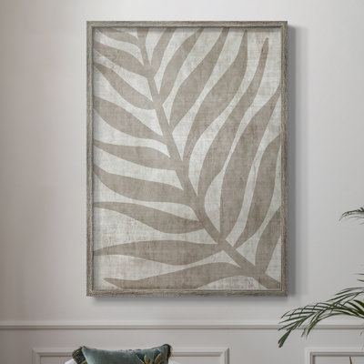 Island Neutrals I Framed Print - Solid Wood