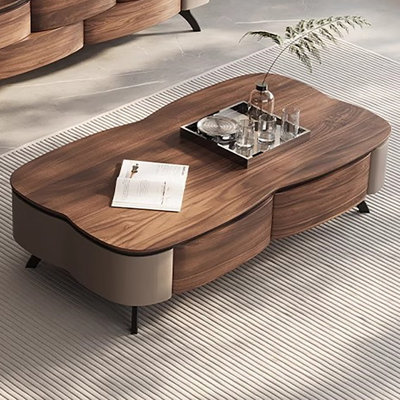 Table basse à quatre pieds avec rangement