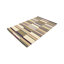 Tapis moderne touffeté à la main rectangulaire à rayures multicolores 5 pi x 8 pi Malenda