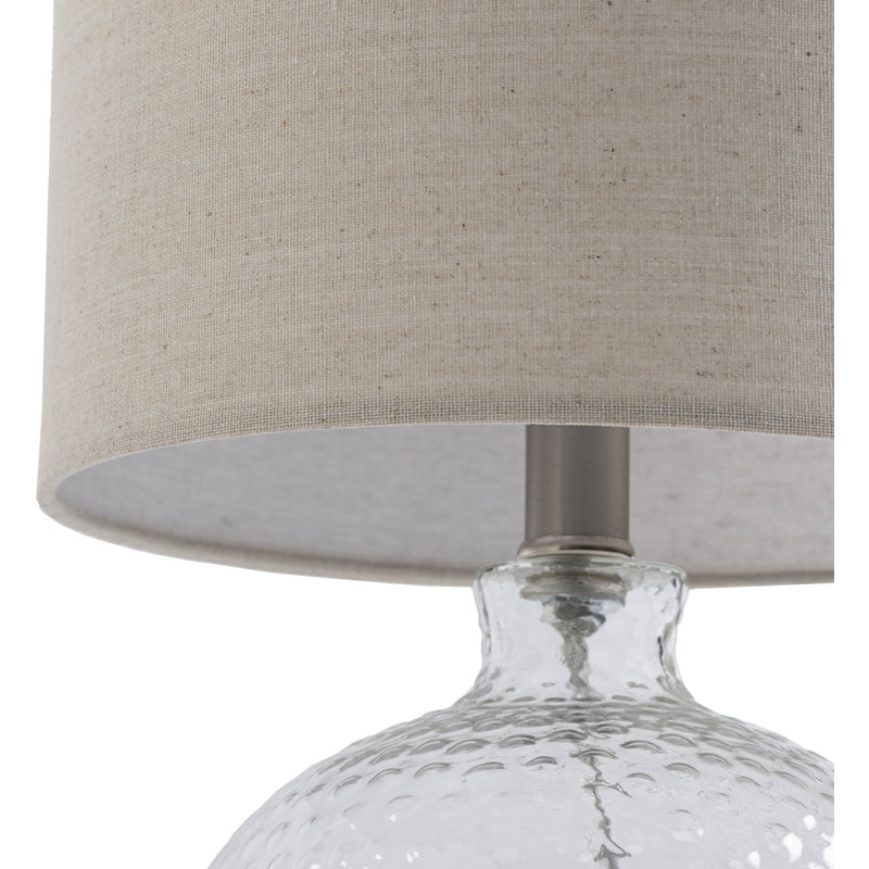Lampe de table transparente 21 po Leftwich