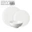 Vaisselle en porcelaine blanche classique Denby - ensemble de 12