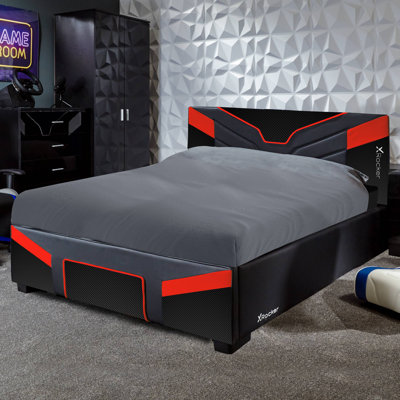 X Rocker Cerberus Double Gaming Bed In a Box - Black / Red