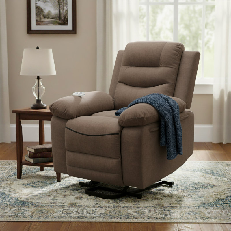 Fauteuil inclinable et relevable Betanya, Brun