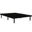 Structure de lit plateforme tapissier grand noir pour les chambres à coucher, avec conception simple et rangement sous le lit Chambre à coucher, chambre d'amis, dortoir, support d'économie