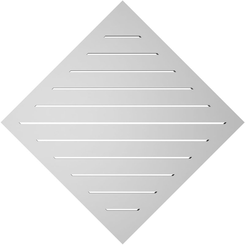 Évent à pignon fonctionnel en uréthane Diamond, H 38 po x l 38 po x P 1,5 po