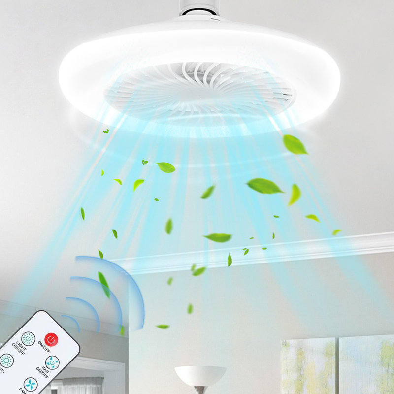 Ventilateur de plafond avec lumière cachée pour ventilateur E27