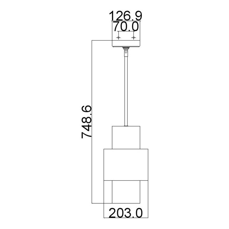Petersfield 1 - Light Sunrise Silver Square/Rectangle Pendant