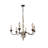 Tolar 6 - Light Iron Dimmable Empire Chandelier