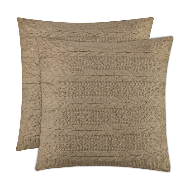 Ensemble de coussins décoratifs, Taupe