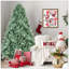 Arbre de Noël bleu-vert avec 2908 pointes en PE + PVC - arbre unique avec branches articulées, assemblage facile, support en métal stable, décoration des Fêtes accrocheuse-1814027835