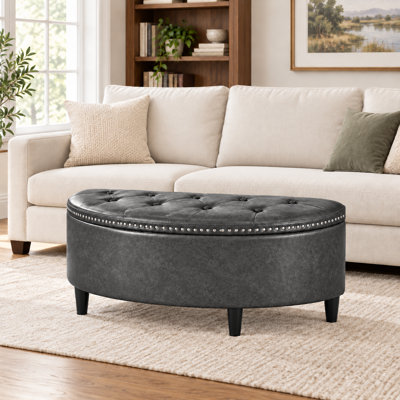Roxann Upholstered Bench with Flip Top