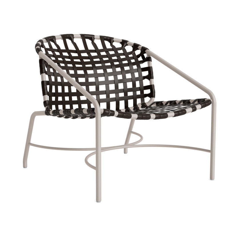 Kantan Outdoor Lounge Chair, Dove Smooth/Coffee