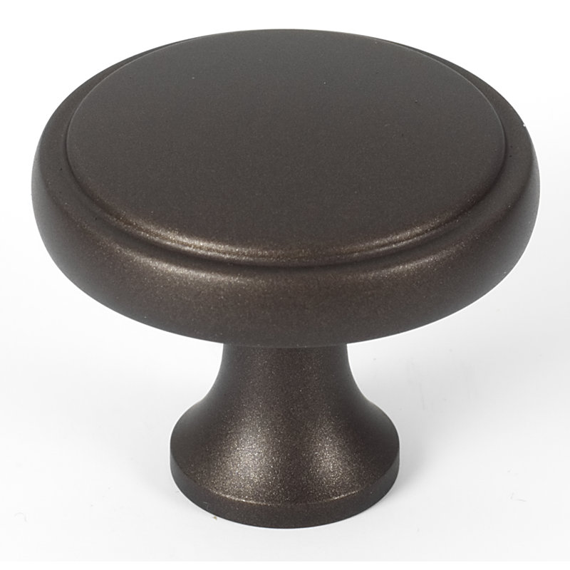 Poignée champignon 1 1/4 po de diamètre, H 1,5 po x l 1,5 po x P 1,25 po, Bronze chocolat