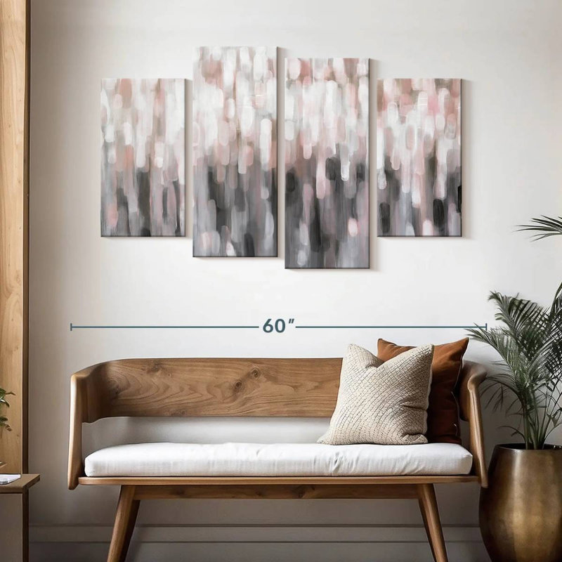 Avery Blushing Strokes, 32" H x 52" W