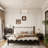 8 - Light Dimmable Drum Glass Chandelier