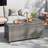 125 Gallon Heavy Duty Outdoor Storage Box with Wheels and Handles – Waterproof PE Rattan Deck Chest – Large Capacity Weatherproof Bin – UV Resistant for Patio, Garden, Poolside, Balcony – Grey Rattan-125804115