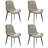 Modern Dining Chairs Set,PU Upholstered Kitchen Chairs Set