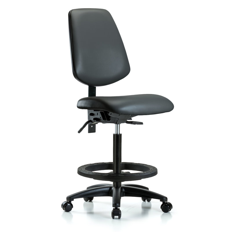 Chaise de travail ergonomique Kyell, Roulettes, Non, Carbone