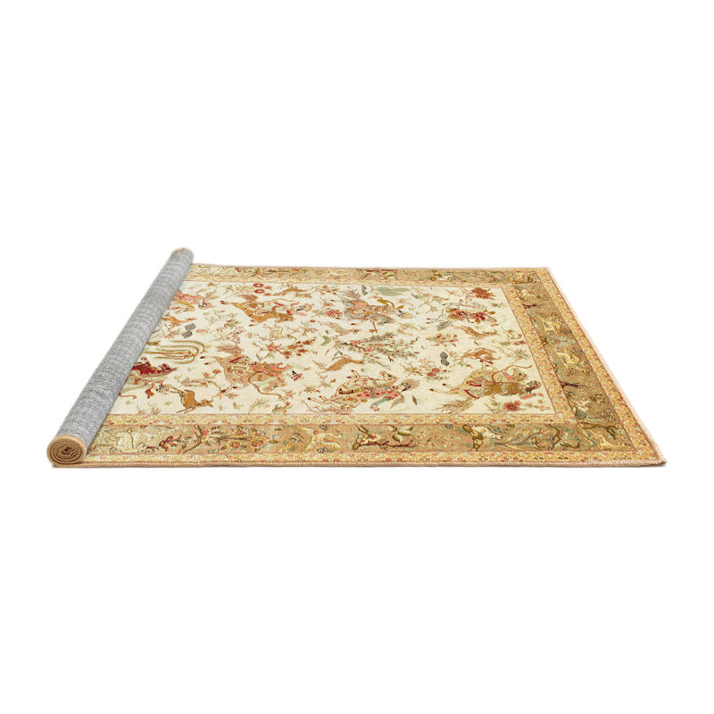 Cartha Oriental Indoor Rug, Round 4'