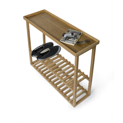 Phillipa 10 Pair Solid Wood Shoe Rack