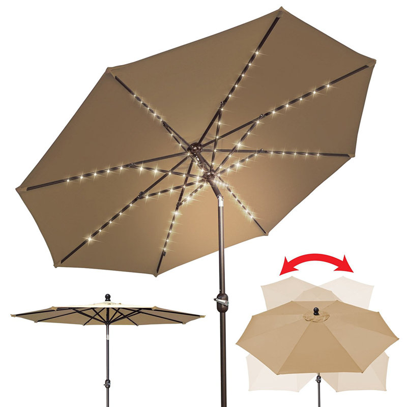 Parasol 9 pi Arguello, Beige