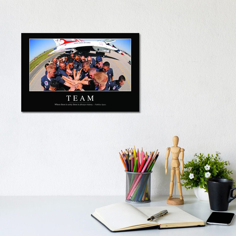 Team - Wrapped Canvas Print, 20.32 cm H x 30.48 cm W