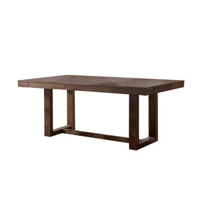 Ishia Lidgerwood Dining Table In Dark Oak Finish