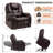  Triple Motor Lay Flat Power Lift Recliner Chair for Elderly with Adjustable Headrest, 400lbs Electirc Lift Chair for Living Room, Lumbar Pillow, Extended Footrest, Dark Brown-1049234985
