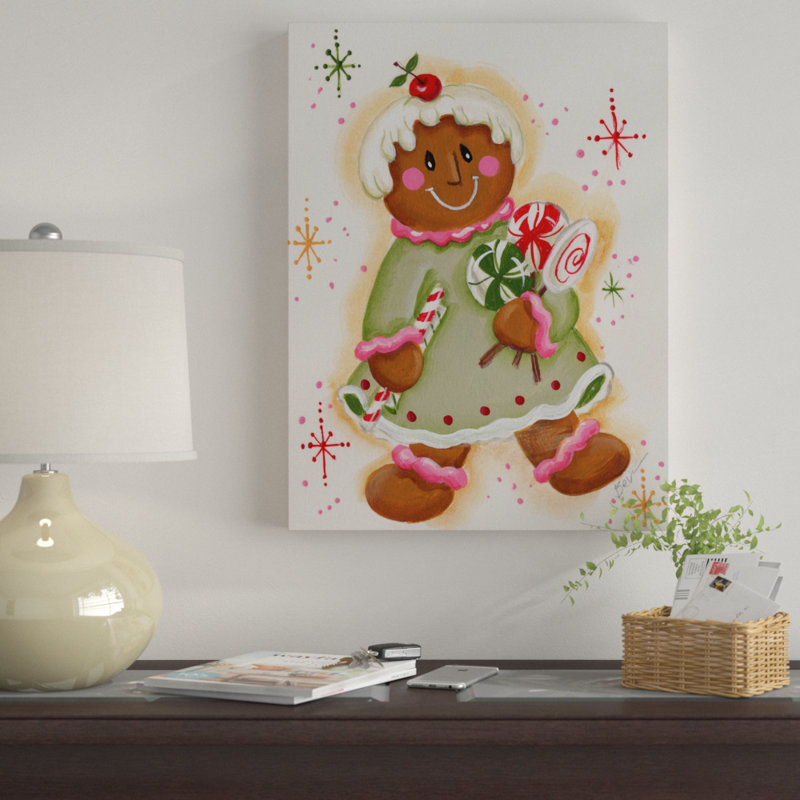 « pain d’épice fille », art sur toile, H 19 po x l 14 po x P 2 po