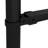 Aaliya Black Metal Yard/Privacy Fence with 2 Panel(s) Included