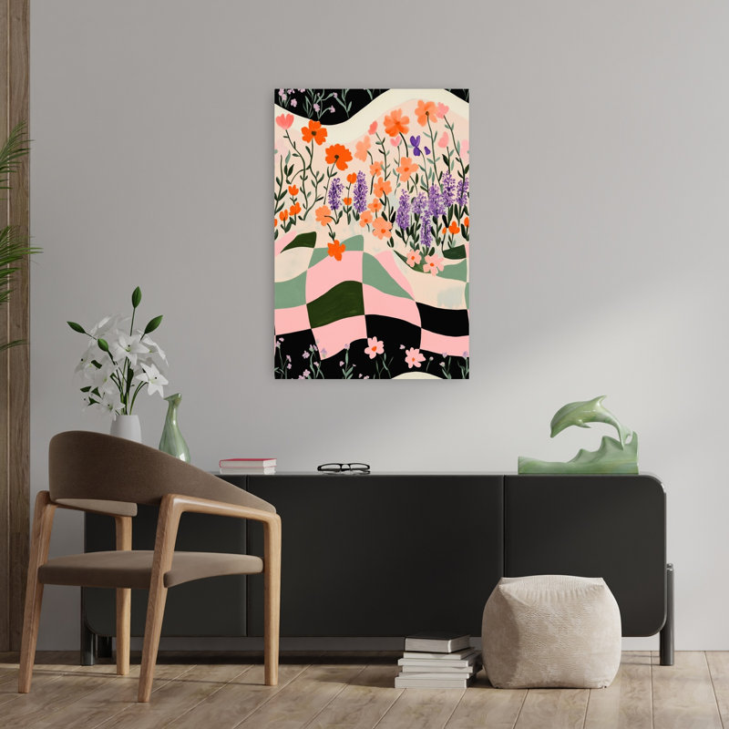 Art contemporain contemporain abstrait, H 36 po x l 24 po