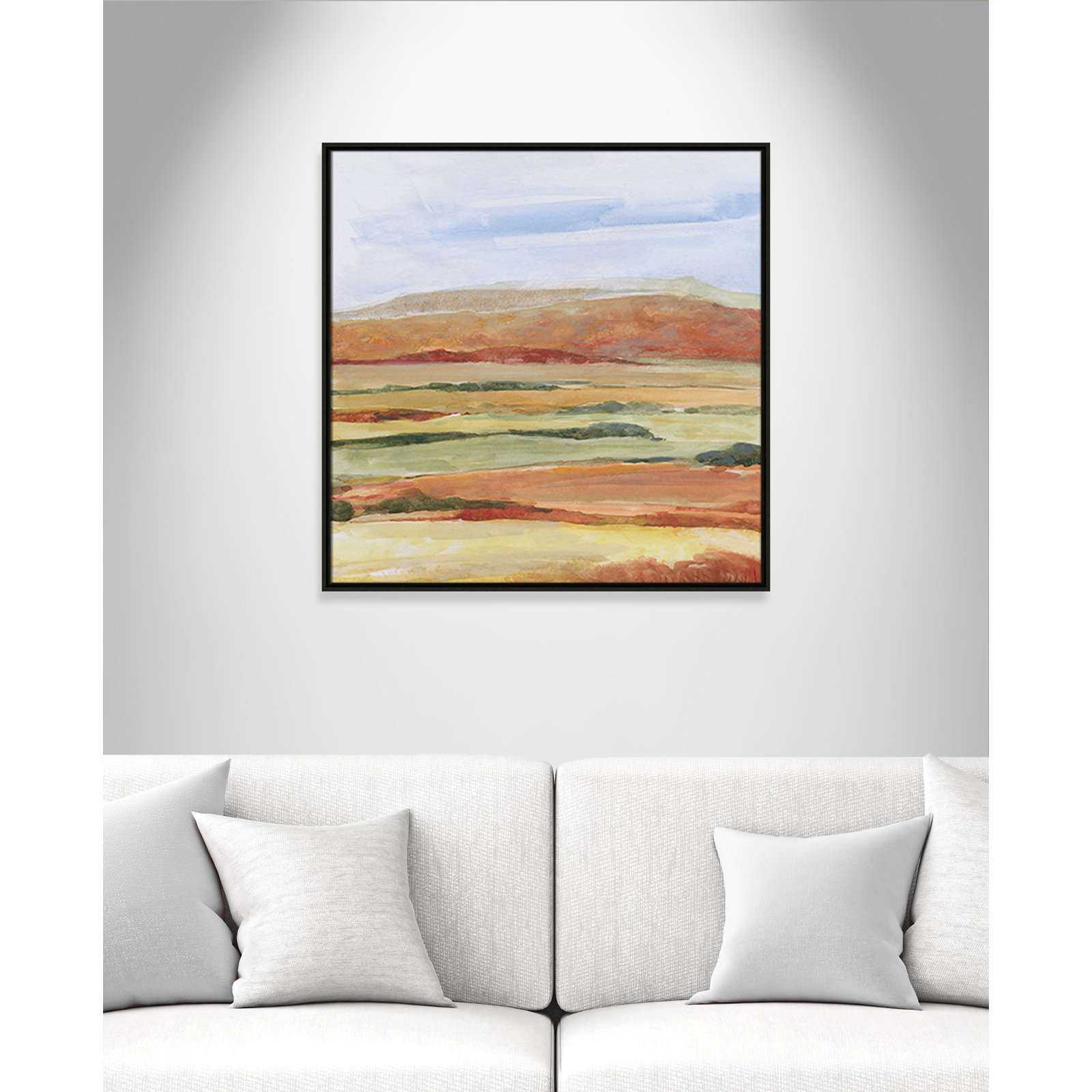 Damali "Sedona Magic" Print by Sally Swatland, Espresso, 31.5" H x 31.5" W x 2" D