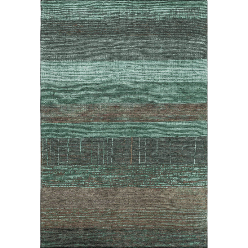 Premium Machine Washable Floyd AMF1568 Stripes Rug, Rectangle 2'6" x 3'10"