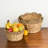 Isidore Water Hyacinth Woven Round Multi Use Kitchen and Bathroom Basket - 14" x 14" x 7" / 12" x 12" x 5.5" / 10" x 10" x 5" - Natural Brown
