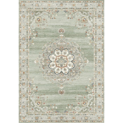 Oxford Green Area Rug
