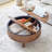 Round Lift Top Coffee Table with Storage