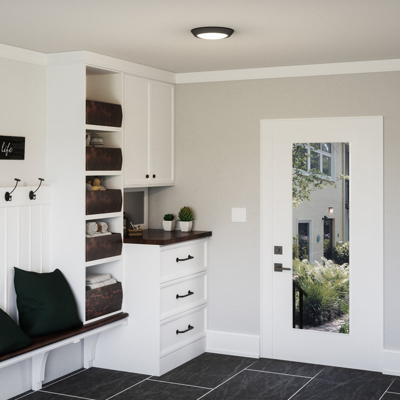 Plafonnier encastré 1 lumière Airianna, H 1,75 po x l 12 po x P 12 po