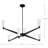 Six-Light Modern Luxe Chandelier-848072255