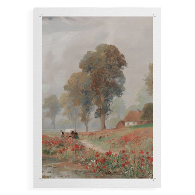 Imprimé floral rétro CCIVI - impression sur toile seulement - non encadrée