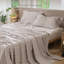 Ensemble de draps 100% coton lavé MooMee-119224422-119224428