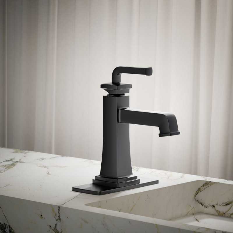 Riff Single-Handle Bathroom Sink Faucet, Matte Black