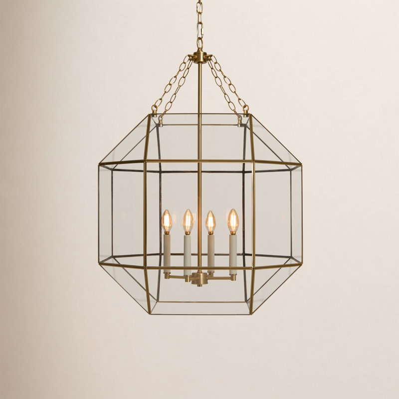 Morrison 4 - Light Pendant, 60W, No, Satin Brass