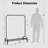 Heavy Duty Garment Rack With Storage Shelf, Adjustable Feet & Anti-Slip Clips, 44-Inch Clothing Rack For Bedroom, Living Room, And Laundry Organization